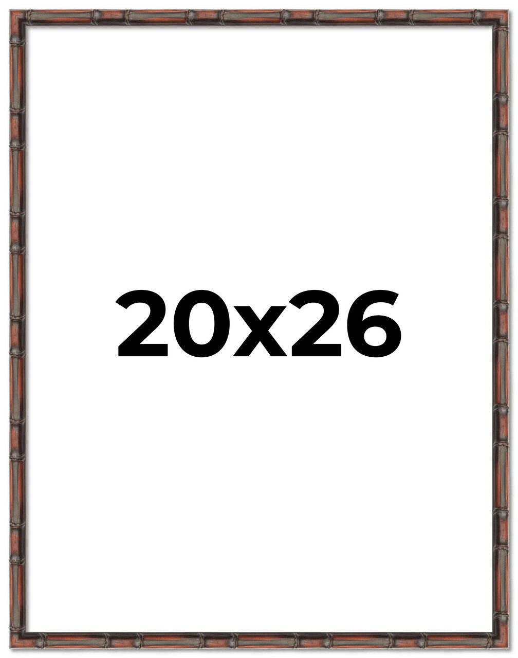 20x26 Thin Bamboo Picture Frame with UV-Resistant Acrylic & Acid Free Backing, Available in 2 Finishes - Gold and Brown